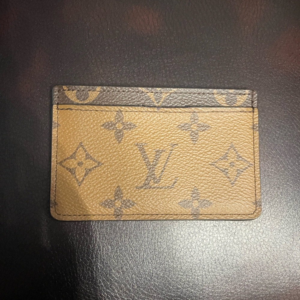 Louis Vuitton Brown and Tan Monogram Card Case